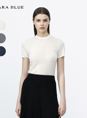 喀啦CARABLUE 气质修身通勤百搭针织衫 K8243PKR0021