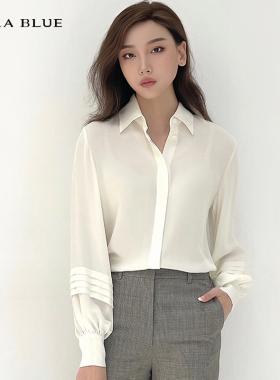 cara blue 喀啦 衬衫 气质百搭通勤简约KB223MWB0021