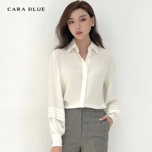 衬衫 喀啦 气质百搭通勤简约KB223MWB0021 blue cara