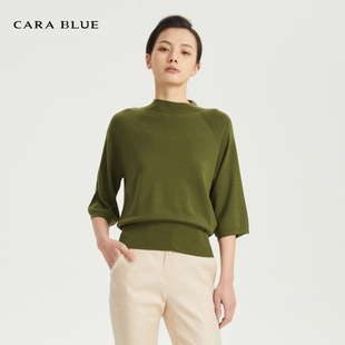 针织衫 喀啦 原创设计简约宽松KC211MKR0006 blue cara