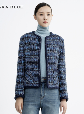 喀啦CARABLUE 气质通勤时尚百搭香风外套上衣 KB233MWJ0109