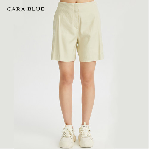 喀啦carablue时尚简约高腰短裤