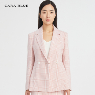 blue 优雅干练气质修身 喀啦 时尚 KB201MWJ0291 女上衣女装 cara