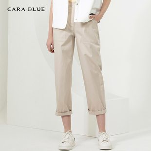 cara blue 喀啦 女裤 气质休闲百搭KB221MWP0211