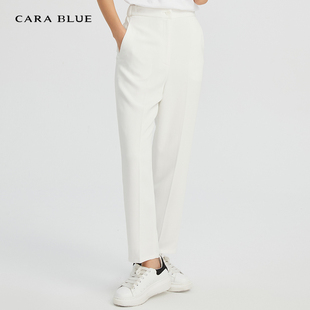 喀啦CARABLUE时尚 KB201MWP0221 简约百搭通勤休闲女裤