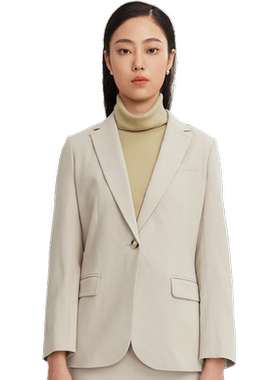 喀啦CARABLUE时尚通勤修身女上衣