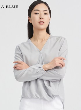 cara blue 喀啦 上衣 正品原创设计简约纯色KC211MWB0035