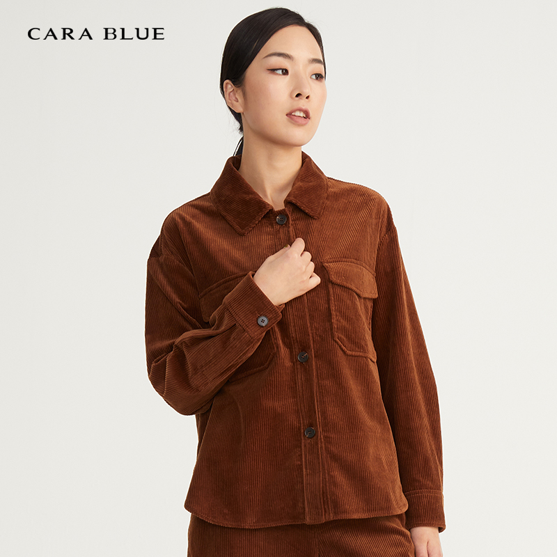 carablue喀啦正品复古纯棉上衣