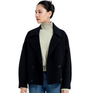 cara blue 喀啦 上衣外套 女装时尚休闲黑色百搭KB223MWJ0018