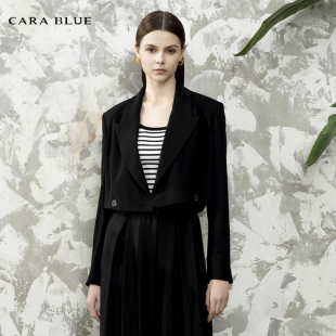 上衣KB241MWJ0004 简约通勤百搭短款 喀啦CARABLUE 时尚