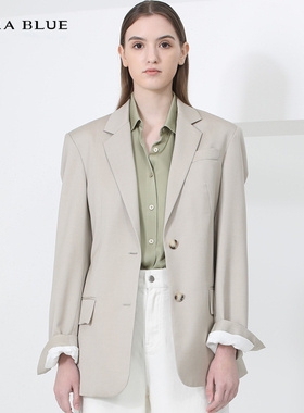 cara blue 喀啦 女西装上衣 气质修身简约通勤KB221MWJ0003