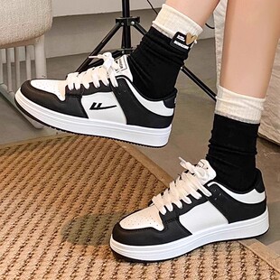 回力回力鞋子黑白熊猫板鞋2025新款百搭小众潮ins高颜值女鞋