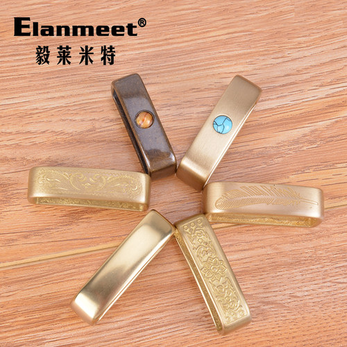 不锈钢手工实心黄铜皮带环圈