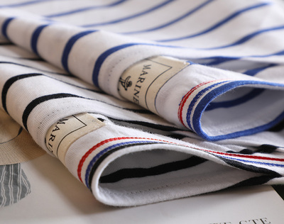 长袖海魂风薄款条纹纯棉女百搭