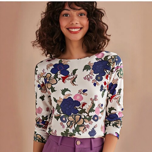 2025秋冬潮牌印花大码打底衫长袖