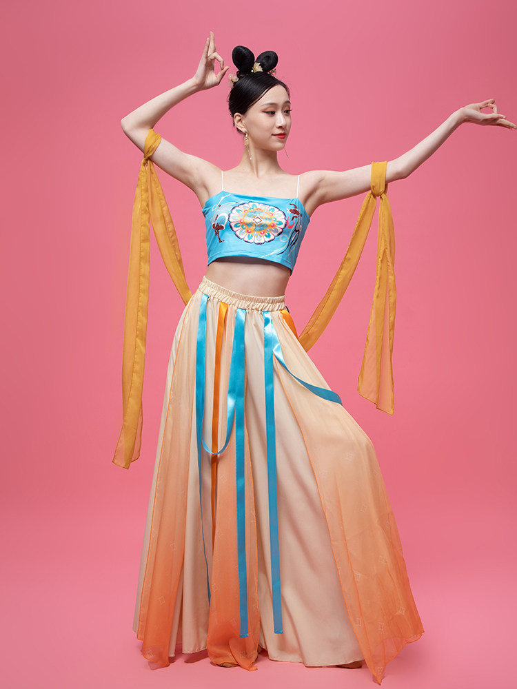 敦煌舞蹈服套装飞天女