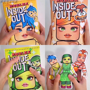 头脑特工队机器人换装 游戏美甲美容自制手工diy盲袋捏捏乐玩具