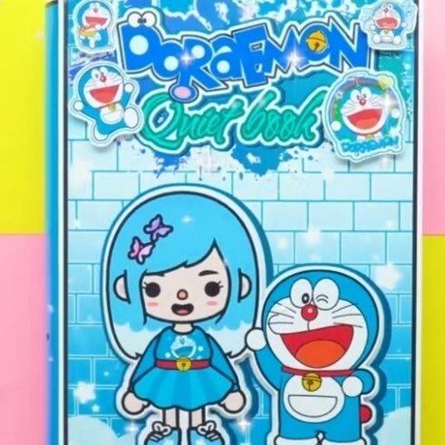【纸娃娃屋】哆啦A梦之家/托卡生活世界蓝胖子安静书diy手工制作
