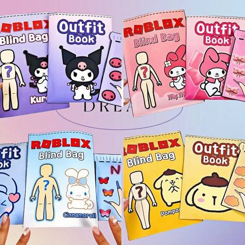 ROBLOX*美乐蒂三丽联名换装盲袋儿童专注力手工DIY玩具非成品