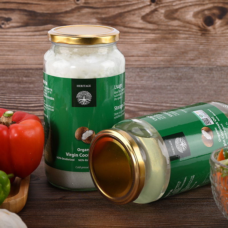 锡兰原装进口冷榨椰子油1L食用
