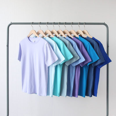 夏季200克薄款纯色t恤紫色系标准