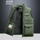 吉普加绒加厚马甲男士 坎肩马夹保暖加棉背心 户外工装 冬季 2025新款