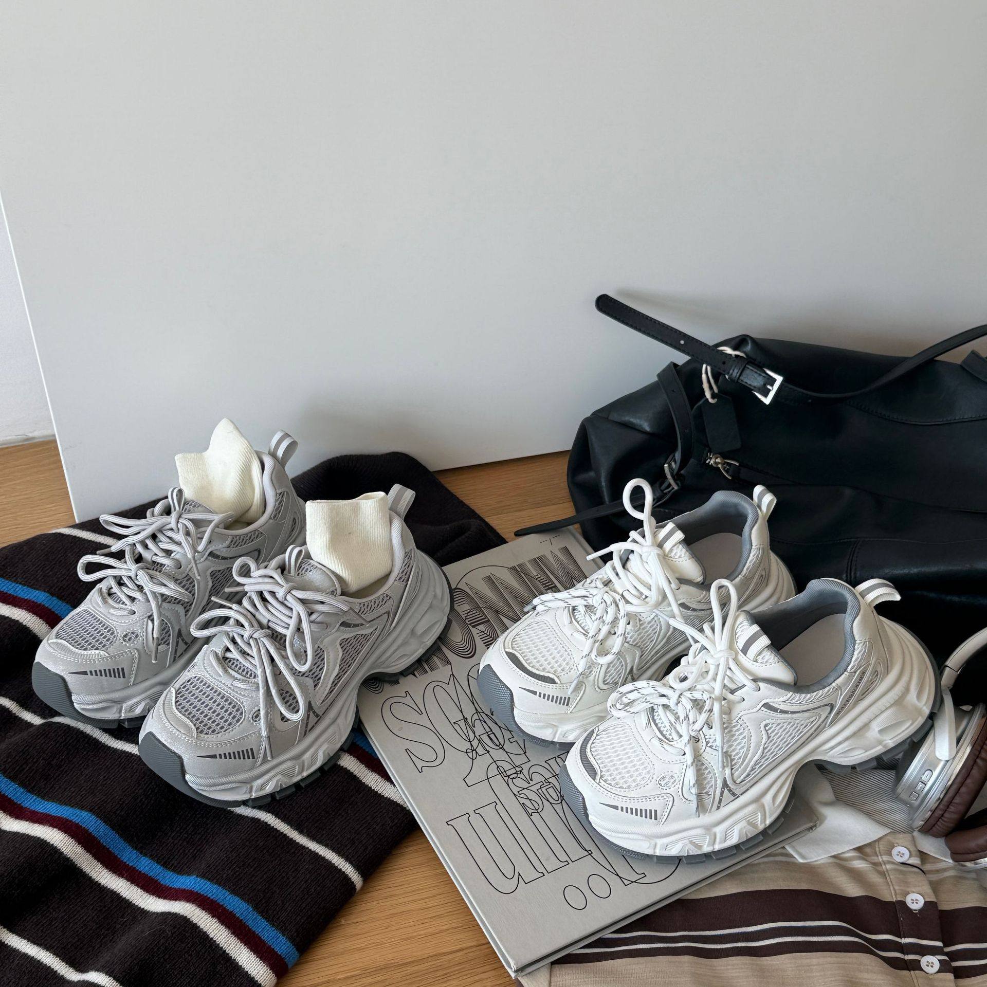 巴黎老爹鞋女ins潮2026春季爆款网面百搭厚底增高网红运动休闲鞋,运动鞋new,运动休闲鞋,淘宝优惠券,粉丝福利购,淘宝优惠卷