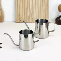 Мини -ручная рука -кофейный кастрюль, мебельный ухо, ухо, ухо, кофейная капля Толщина 304 из нержавеющей стали с длинным ртом горшок вареновый склоны
