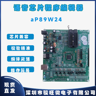 aP89W24USB语音芯片IC下载程序编辑开发工具电子中英文操作说明书