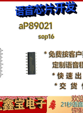 现货aP89021 SOP16全新原装正品现货20秒语音播放芯片定制程序