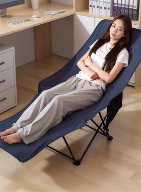 女生折叠床单人床办公室午休户外午睡躺椅便携椅子陪护小床行军床