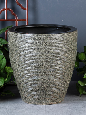 加高陶瓷大缸古法鱼缸客厅阳台落地式金鱼庭院老式水箱睡莲荷花缸