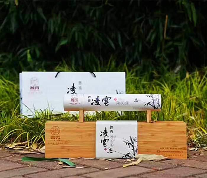 普秀茶叶云南普洱茶集团壮志凌云 竹筒茶 生茶400克/条精美包装