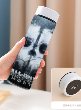 使命召唤CODM手游Call of Duty幽灵TF141周边304不锈钢智能保温杯