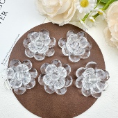 手工编织透明亚克力花朵珠帘灯婚庆圣诞挂件鞋 花帽子发饰服装 配件