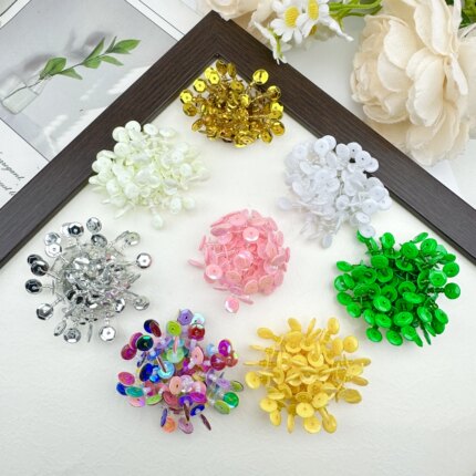 手工串珠烟花花朵DIY饰品鞋花鞋扣服装辅料胸针箱包帽子发饰配件