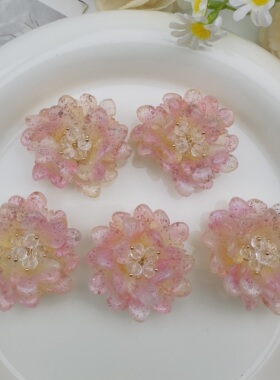 超仙温柔琉璃花朵DIY手作配件