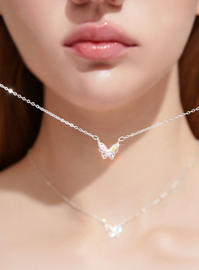 Paranoid Puppy蝶生蝴蝶项链女轻奢小众颈链高级感复古气质锁骨链