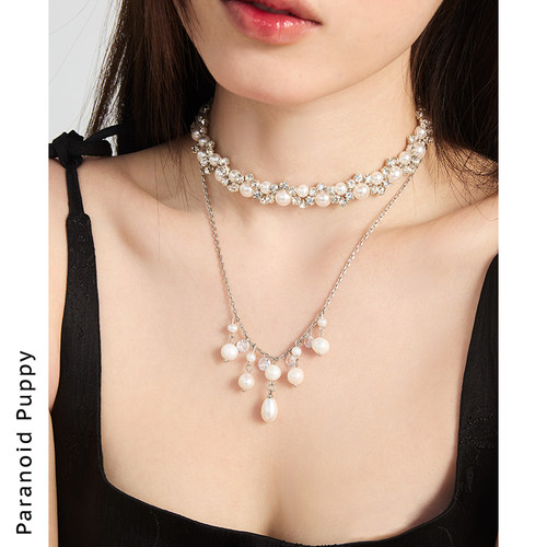 现货·《星澜》vintage复古珍珠925银项链女小众轻奢锁骨链choker