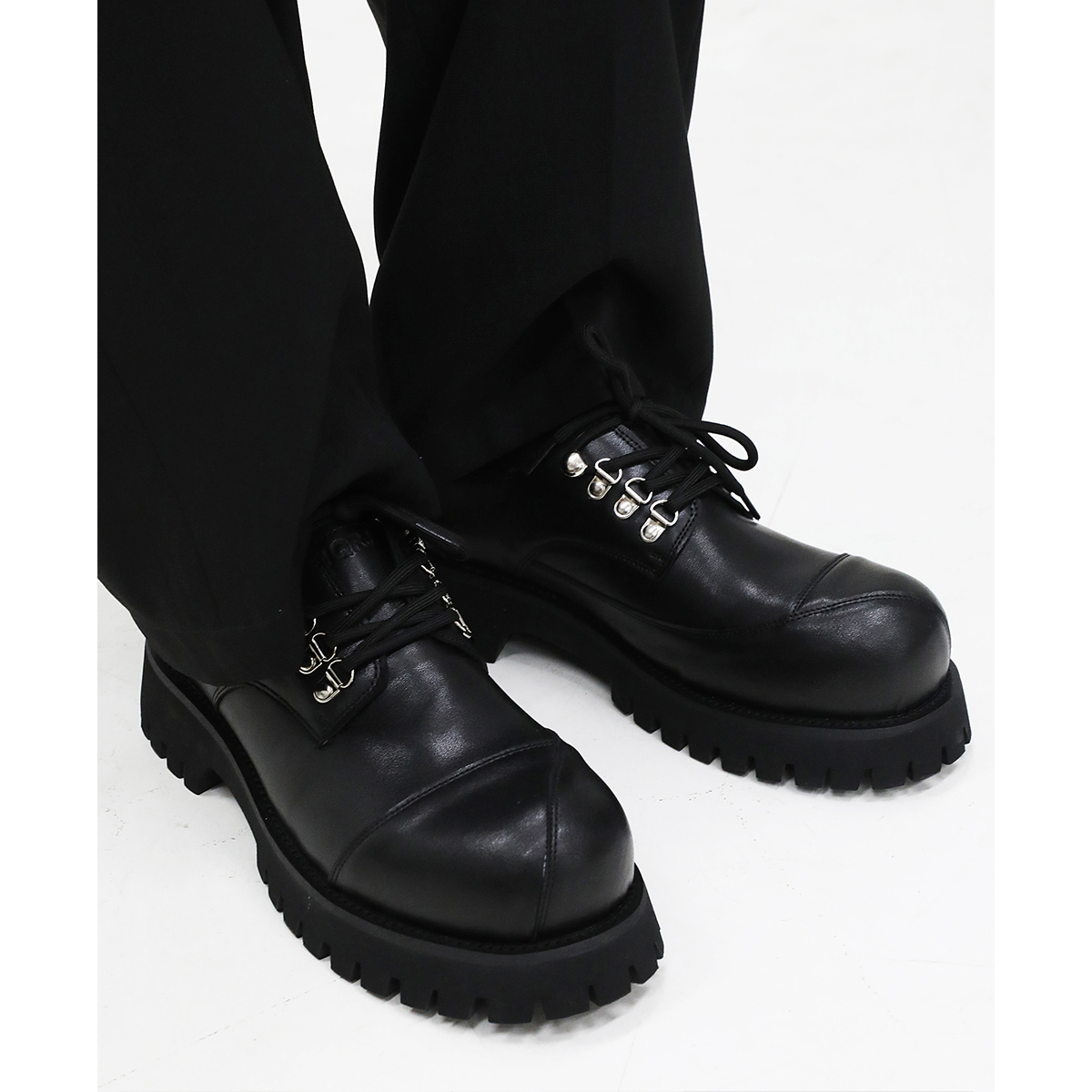 韩桥日记厚底德比鞋简约休闲皮鞋