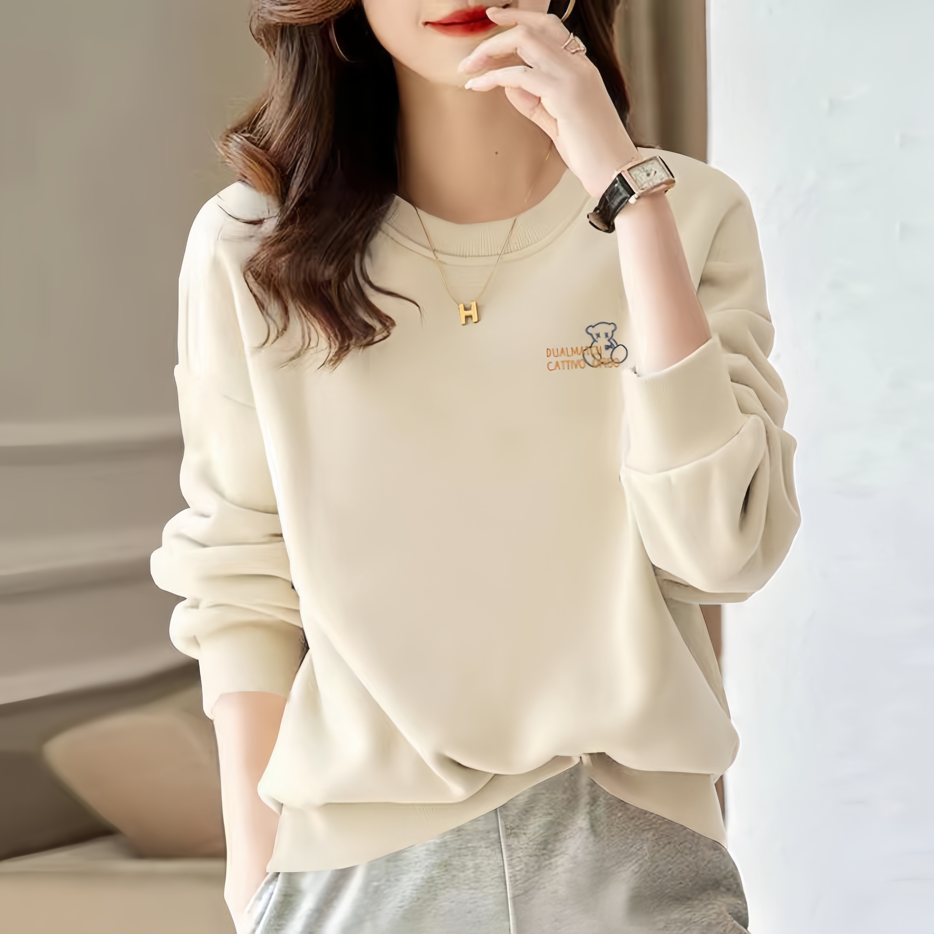 送运险高品质不起球加绒洋气卫衣