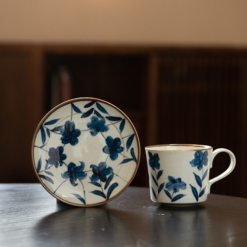 景德镇手绘青花陶瓷咖啡杯