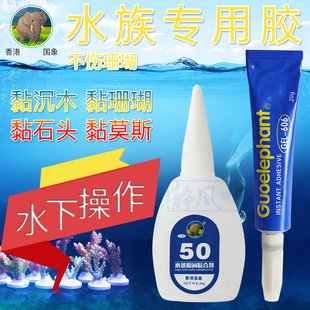 香港国象珊瑚胶水水草胶阿隆发速干水下操作水族箱20g50g5g卸胶王