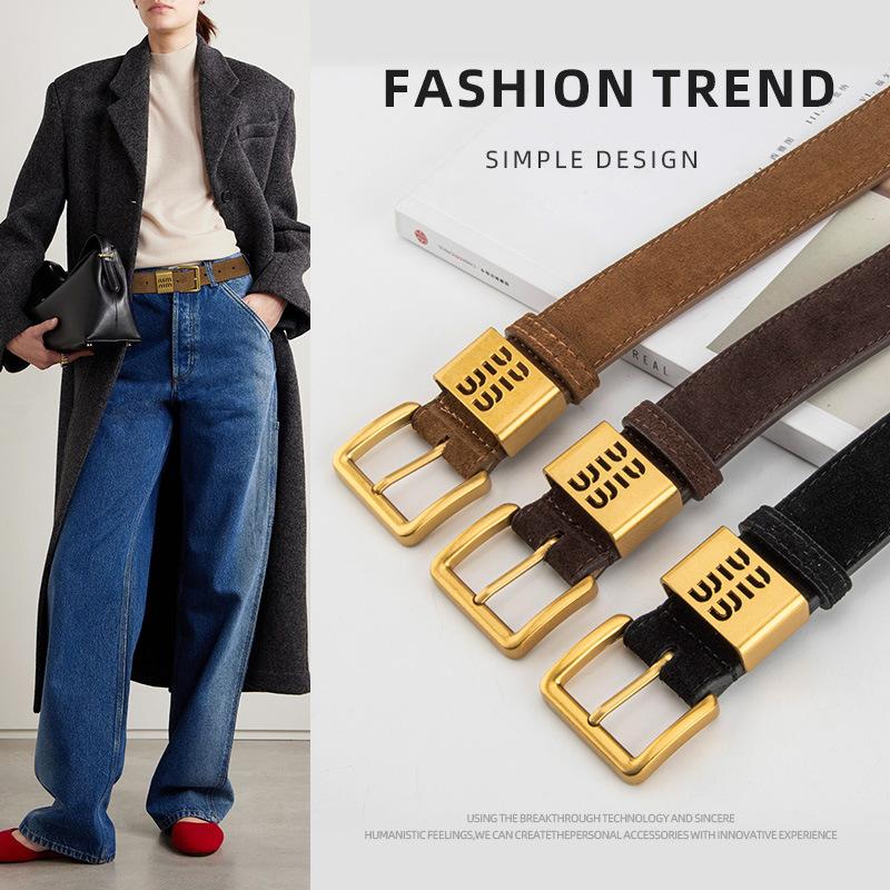 nim字母合金扣头复古磨砂腰带