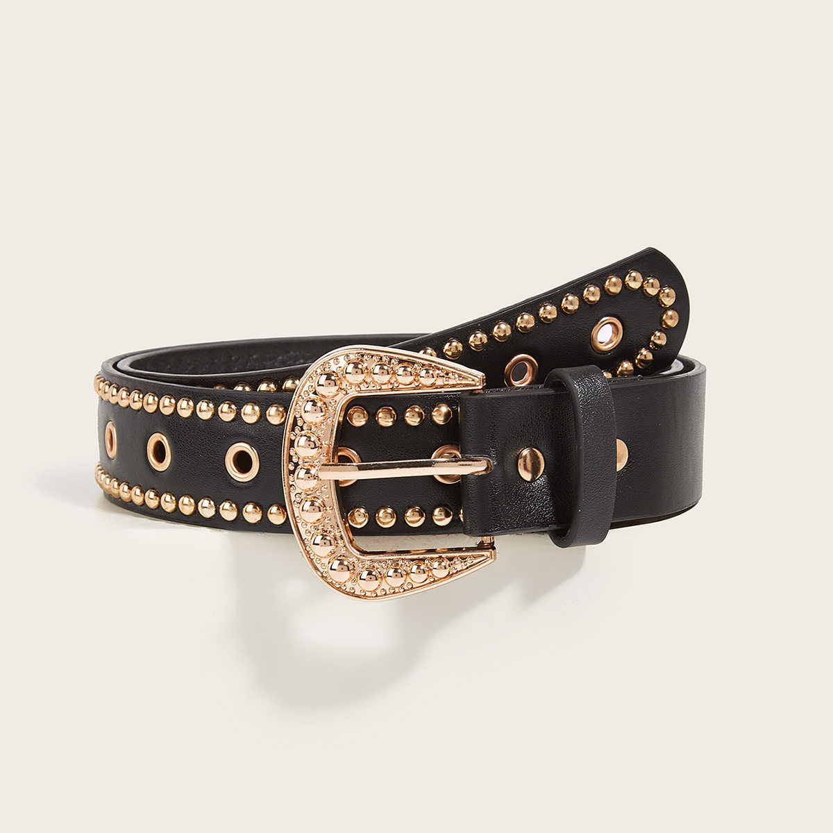 BradyMelivette美式复古y2k铆钉腰带圆珠装饰牛仔裤时尚辣妹皮带,服饰配件/皮带/帽子/围巾,腰带/皮带/腰链,淘宝优惠券,粉丝福利购,淘宝优惠卷