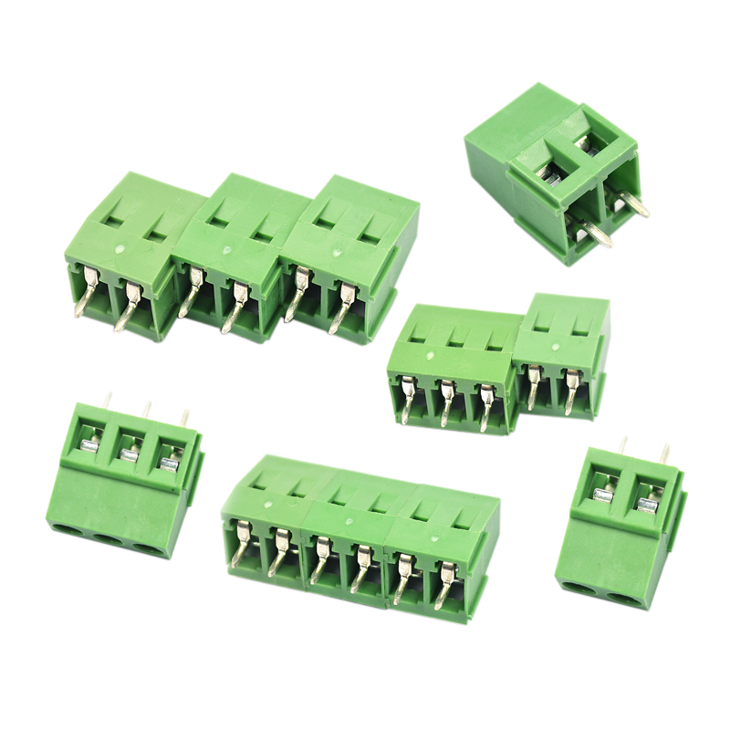 接线端子螺钉式PCB端子DG/KF128-2P/3/4/5/14P间距5.0MM可拼接