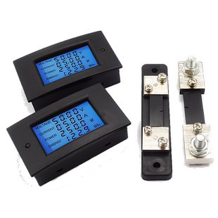 直流数显多功能电力监测仪20/50/100A100V电压电流功率计量电能表