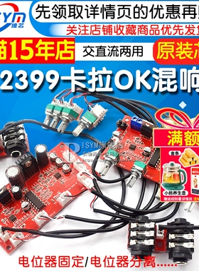 卡拉OK板 PT2399混响 带运放前级放大 超NE5532 M65831交直流两用