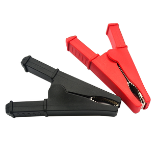 纯铜开口30mm鳄鱼夹 总长75mm全绝缘夹 30A全护套夹维修夹电线夹