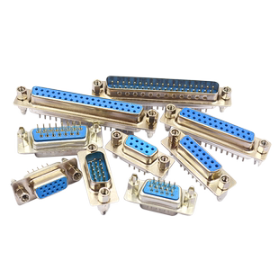 带铆鱼叉螺丝 串口焊板式 DP9/15/25/37公头/母头 RS232DB头COM口